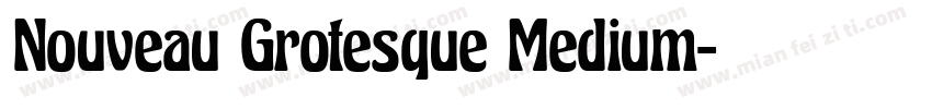 Nouveau Grotesque Medium字体转换